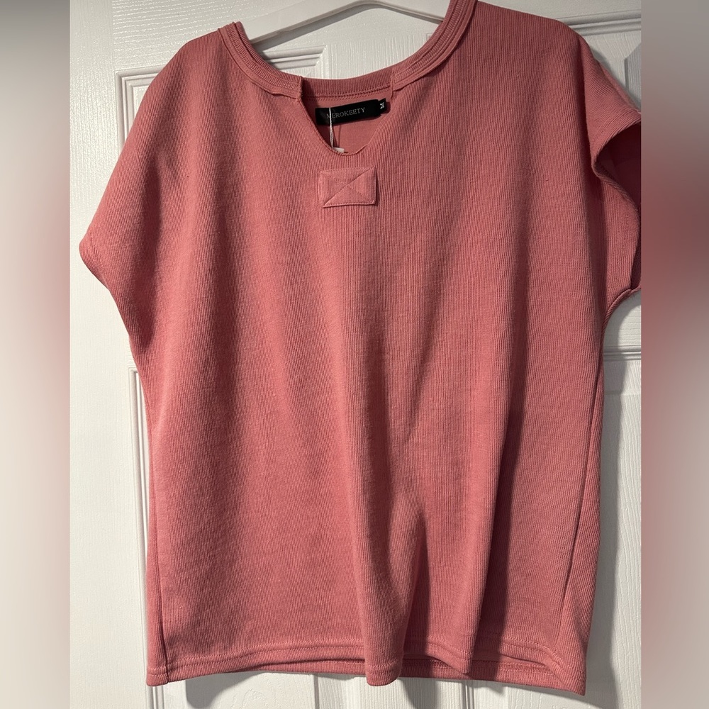 Peach merokeety short sleeve lounge wear set - Picture 5 of 5